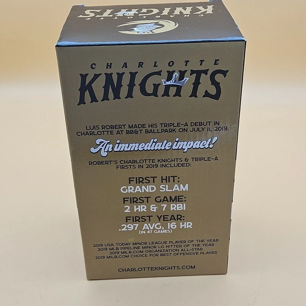 Luis Robert Charlotte Knights Bobblehead Minor League Baseball 2019 Brand New